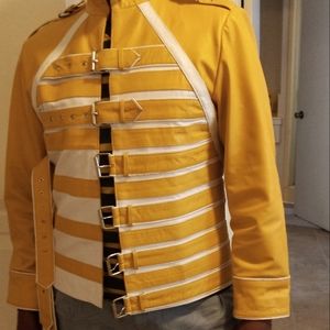 Unisex Lambskin Michael Jackson Prototype Leather Jacket⚜👑⚜